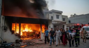 Lahore Gas Cylinder Explosion Injures Family Members in Sabzazar